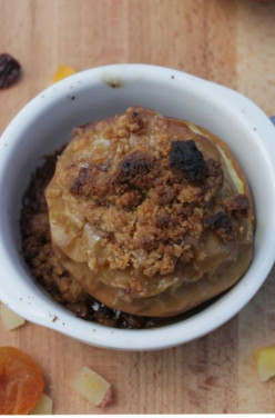 Crumble aux fruits secs et à la gelée de pommes