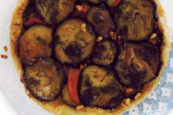 Tatin d’aubergine,algue Nori et poivron