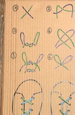 Apprendre aux enfants à faire leurs lacets