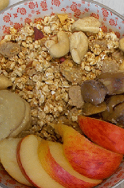 Muesli fruits, pomme, cajou
