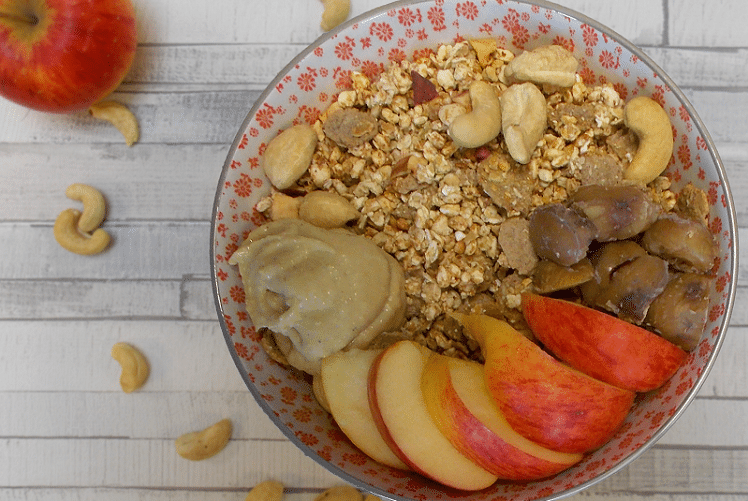 Muesli fruits, pomme, cajou