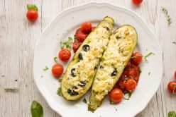 Courgettes farcies au tofu