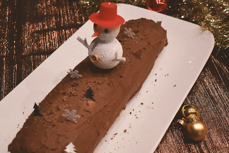 Bûche de Noël au chocolat