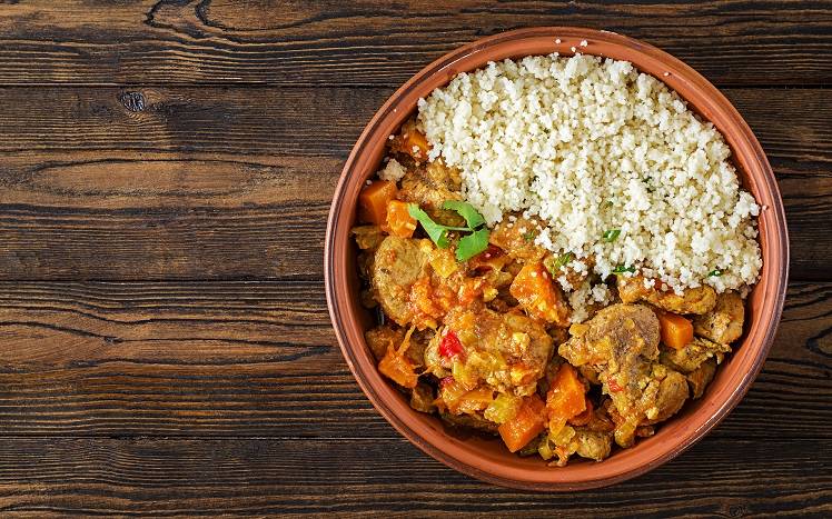 Tajine d’agneau à la courge et aux carottes