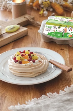 Pavlova aux kiwis & clémentines