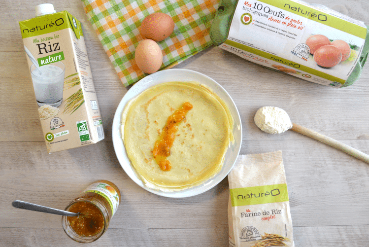 Crêpes sans gluten et sans lactose