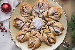 Brioche flocon de neige à la pâte à tartiner noisettes cacao naturéO